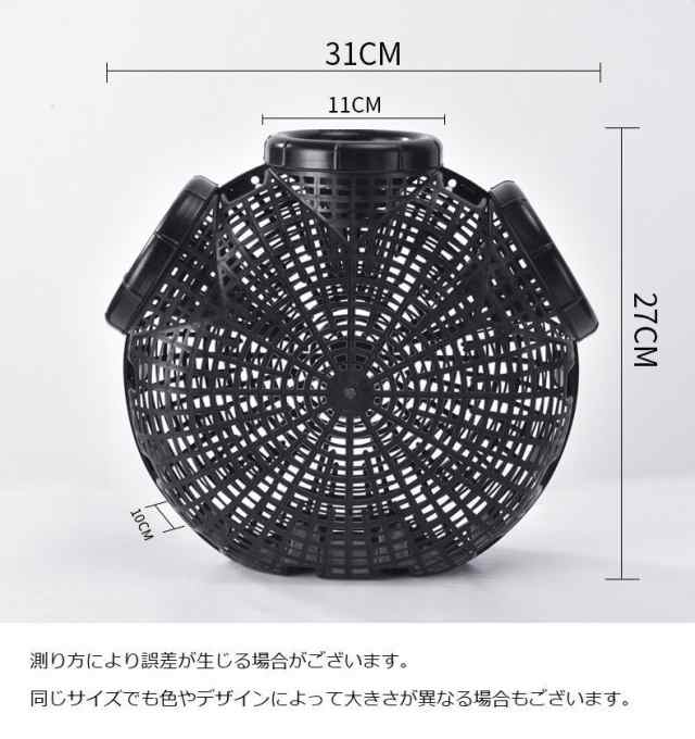 魚籠 3穴 仕掛け 捕獲かご 釣り用品 円形 丸型 うなぎ釣り カニ