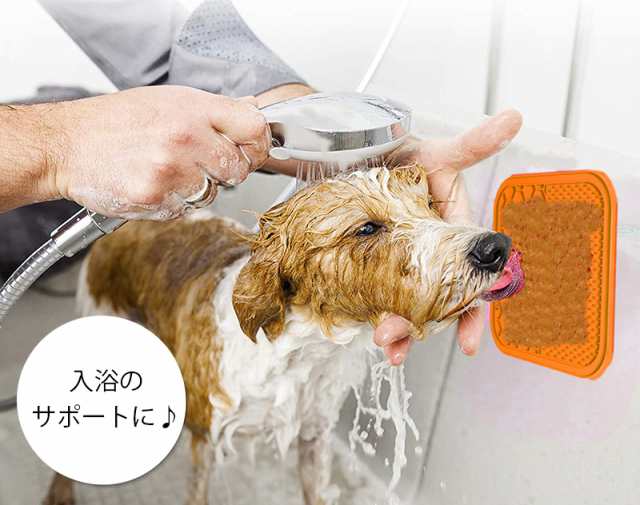 リックパッド ペット用食器 舐めるパッド シリコン 吸盤 ペット用品 犬用 シリコン フードマット リックマット なめる ぺろぺろ ペロペロ 気をそら