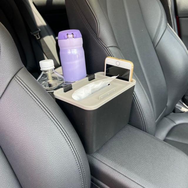 車用ドリンクホルダー ポケットティッシュケース カー用品 車載 置き型