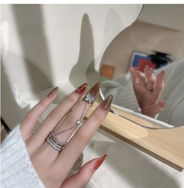 ネット通販 サイト starjewelrygirl ダブルチェーンリング 10k 【公式 