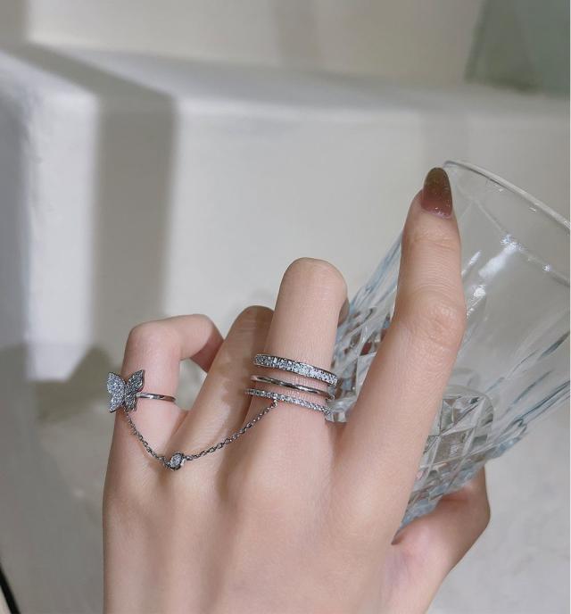 ネット通販 サイト starjewelrygirl ダブルチェーンリング 10k 【公式 