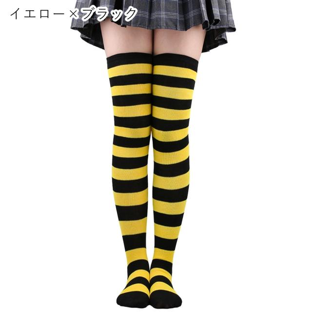 ニーハイソックス オーバーニー レディース 女性 靴下 くつした 総柄