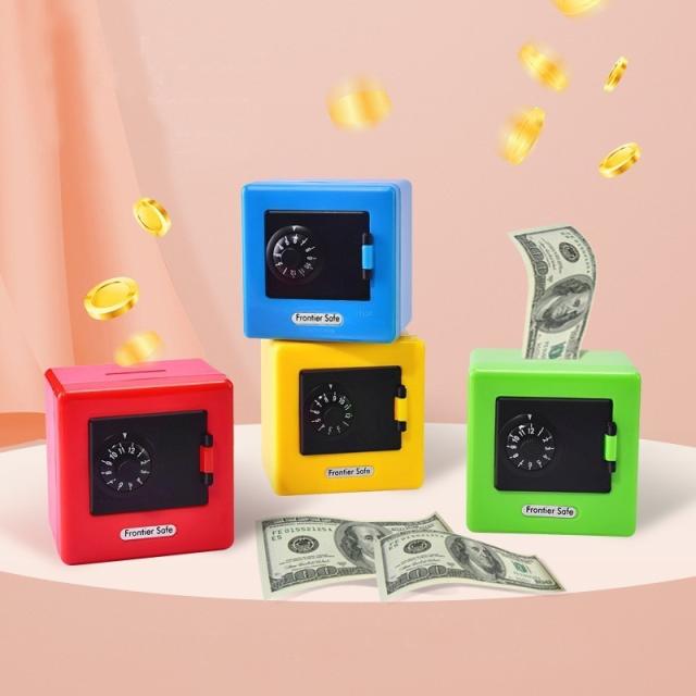 貯金箱 金庫型 ダイヤルロック かわいい ミニ金庫 置物