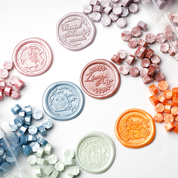シーリングワックス 封蝋 シーリングスタンプ セット 100粒 1粒直径8mm
