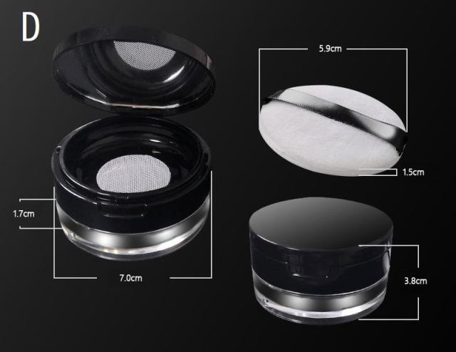 フェイスパウダー用ケース 詰め替え容器 空容器 15g 20g 30g パフ付き
