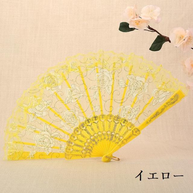 フリル付き赤黄色扇子 高級シルク扇子(紅型柄)黄 – 国際通り商店街 公式オンラインショップ