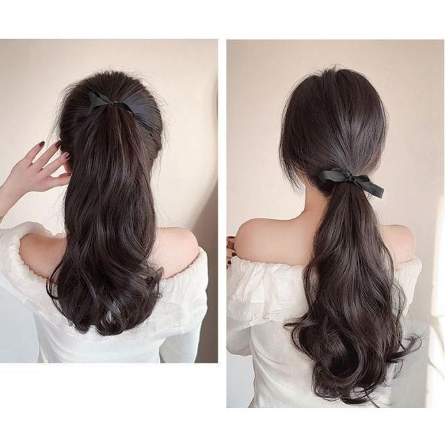 専用リボン付き　写真通りウィッグヘアアレンジ 即納☆【在庫限り】【Z0406】【ヘアアレンジ】カチューシャ付