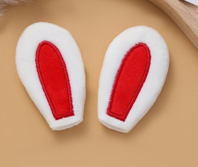 猫耳 うさ耳 ハンドメイド用品 手芸用品 両耳 2個セット 裁縫 パーツ
