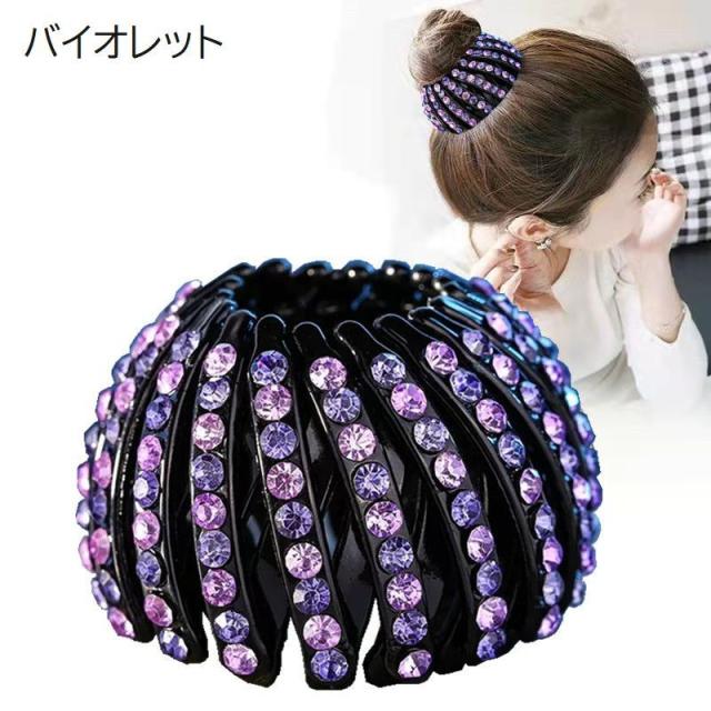 ヘアクリップ ポニーリング レディース ヘアアクセサリー 髪留め 髪