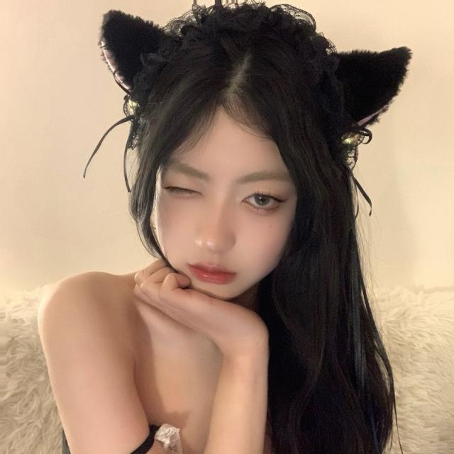 カチューシャ 猫耳 仮装用 コスプレ レディース 鈴付き リボン