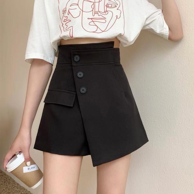 マキ　　キュロットパンツ 総メッシュラップキュロットパンツ ポケット付きショートパンツ