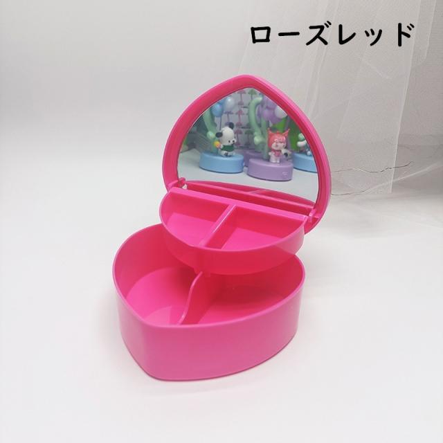 メイクボックス コスメボックス ミラー 鏡 化粧品収納 コスメ収納 小物