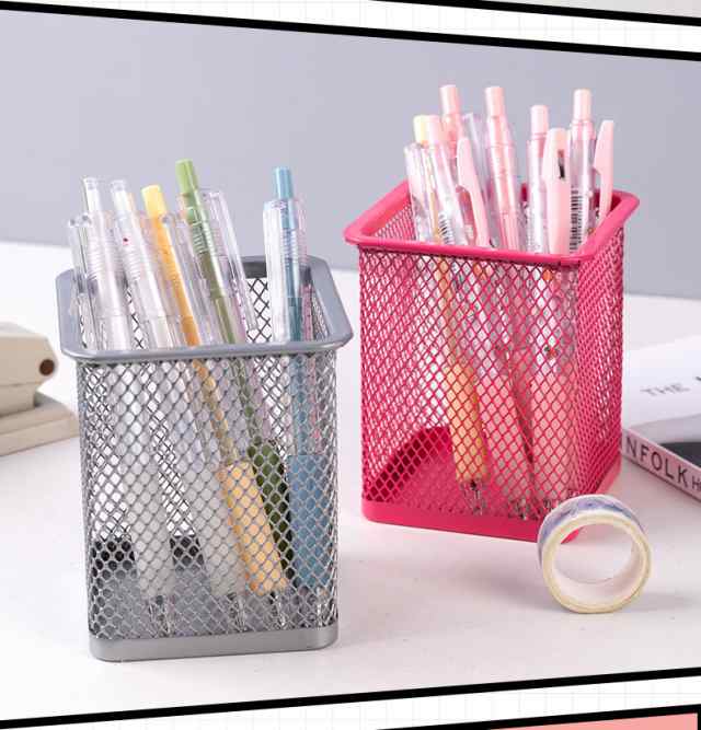 ペンホルダー 鉛筆立て ペン立て ペンスタンド 文房具 円 四角