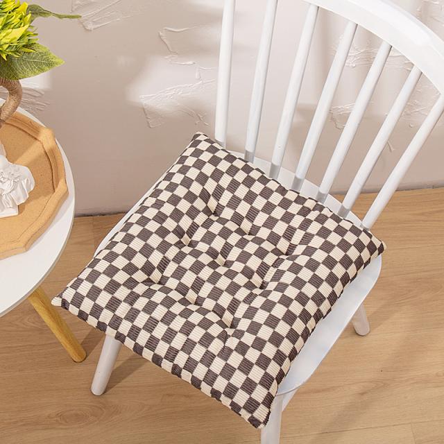 座布団 椅子用 クッション 紐付き 40 40cm 四角 スクエア 正方形 厚手