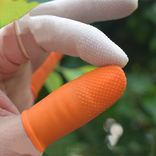 指サック 約100個セット ゴム 滑り止め 指先保護 静電防止 使い捨て 紙