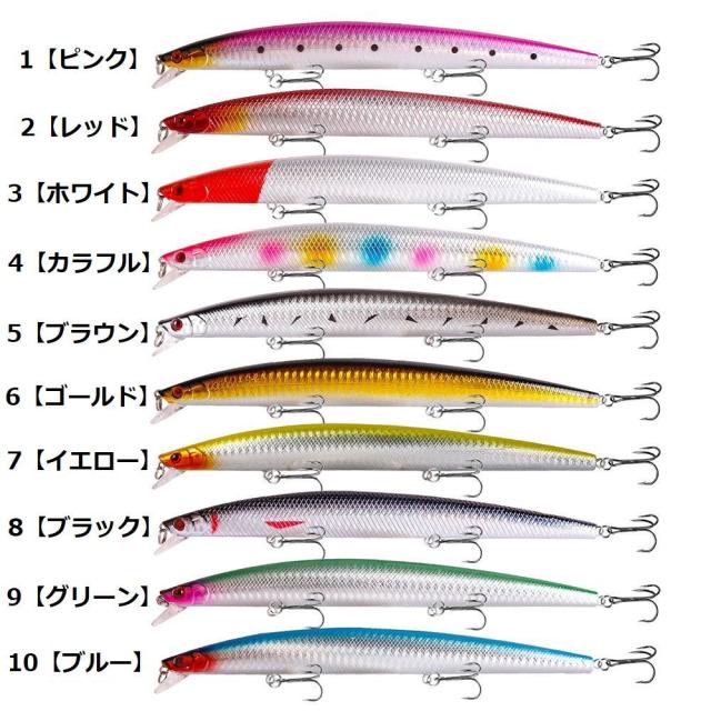 ハードルアー ミノープラグ 針付き フィッシング用品 アウトドア 釣り