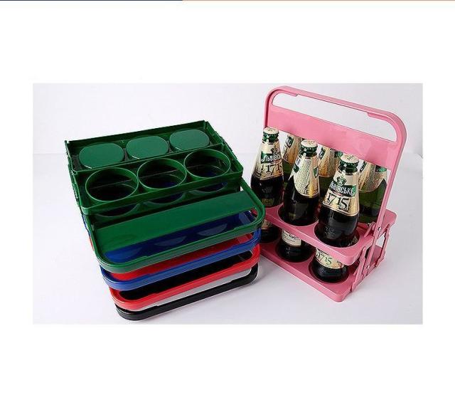 ボトルホルダー ボトルラック ボトルケース 6瓶 6本 ドリンクホルダー