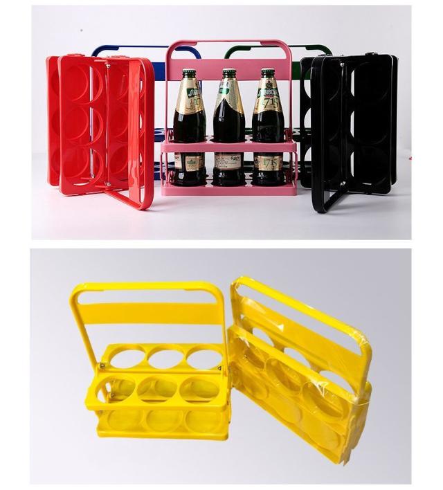 ボトルホルダー ボトルラック ボトルケース 6瓶 6本 ドリンクホルダー