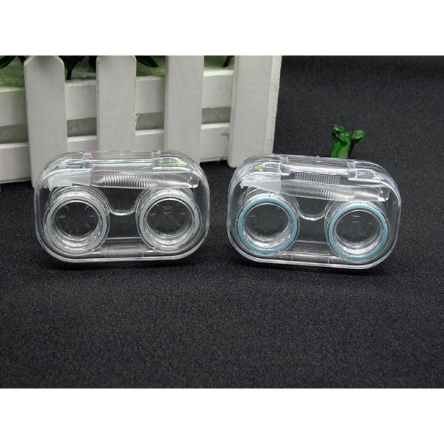 コンタクトレンズケース カラコンケース ピンセット付き 蓋一体型