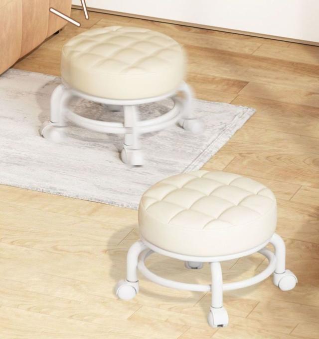 ロースツール キャスター付き 丸椅子 作業イス 作業チェアー