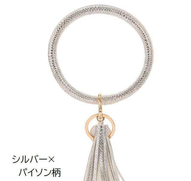キーホルダー キーリング バッグチャーム ブレスレット タッセル