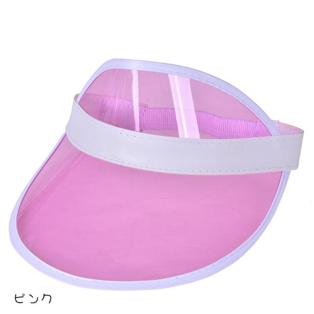 サンバイザー(ユニセックス)　ピンク　13個セット Amazon | [SPACEEN] サンバイザー レディース 日よけ キャップ