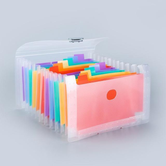 アコーディオンファイル A6サイズ 13ポケット ドキュメントファイル