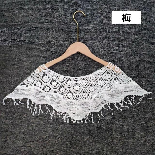 ボレロ ケープ 総レース ショール レディース 羽織り かぎ針編み風