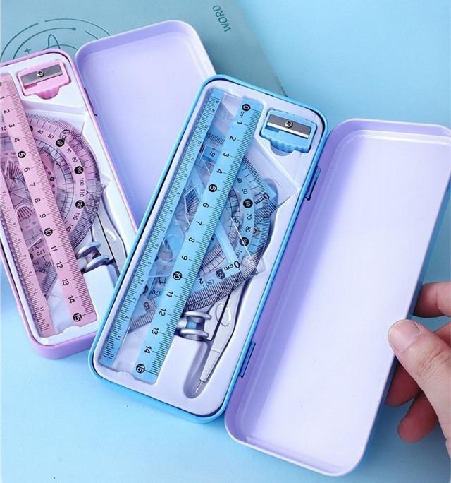 製図用品セット 文具セット 定規 コンパス 分度器 三角定規 直定規