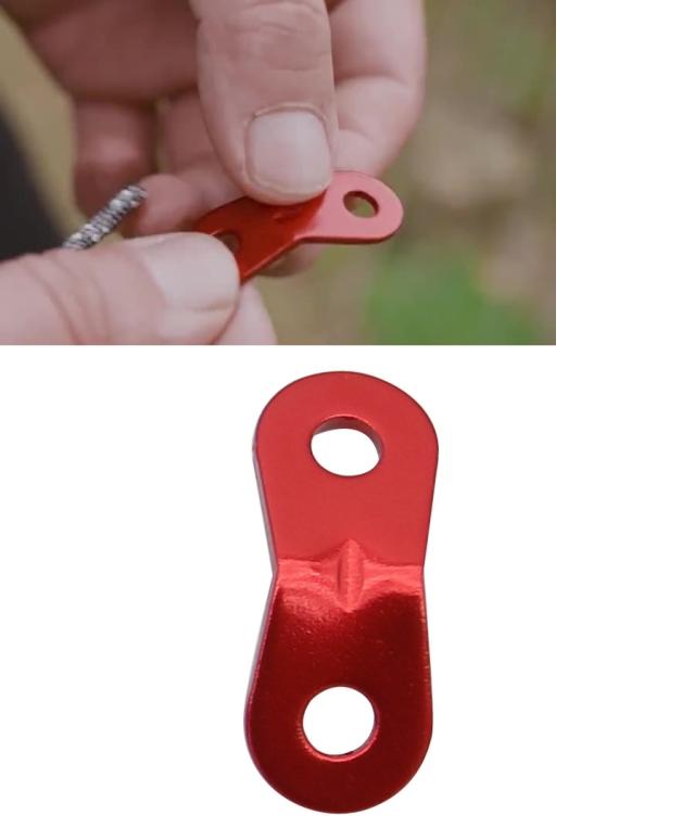 ロープテンショナー ロープ固定用バックル 4個セット 自在金具 テント