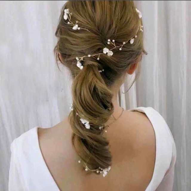ヘッドドレス ヘアアクセサリー ワイヤー 髪飾り リーフ