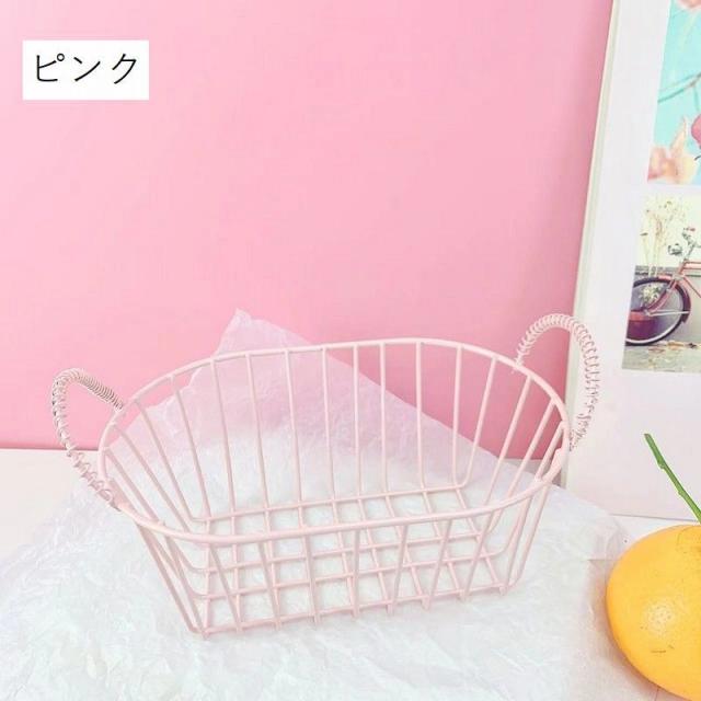 バスケット かご ワイヤーバスケット アイアン製 収納カゴ 整理用品