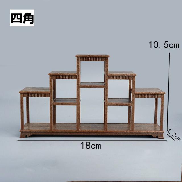 飾り棚 棚 アンティーク調 和風 アジアン 伝統的 古風 小物 ミニチュア