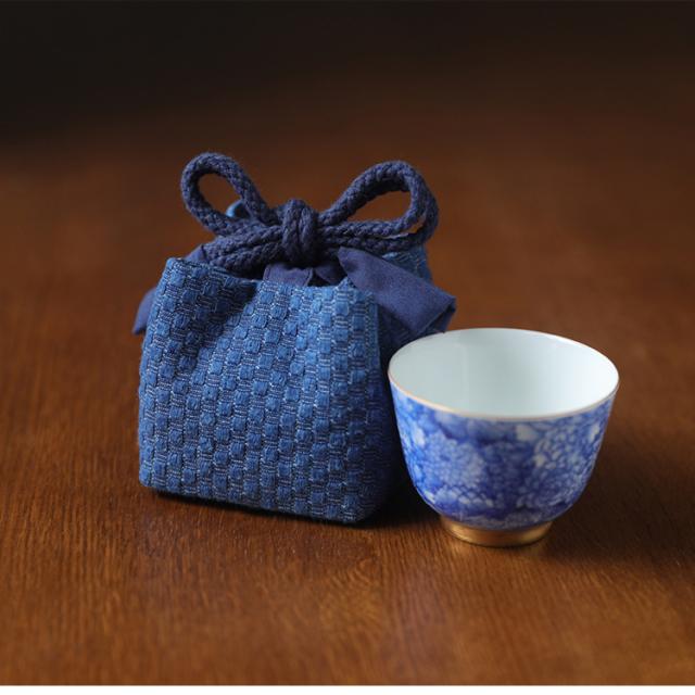 茶器バッグ 巾着袋 茶器収納 茶道具 和風 持ち運び 小物入れ コップ袋