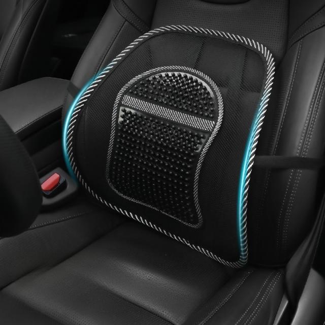 車用背もたれクッション シートクッション アーチ型 カーブ メッシュ