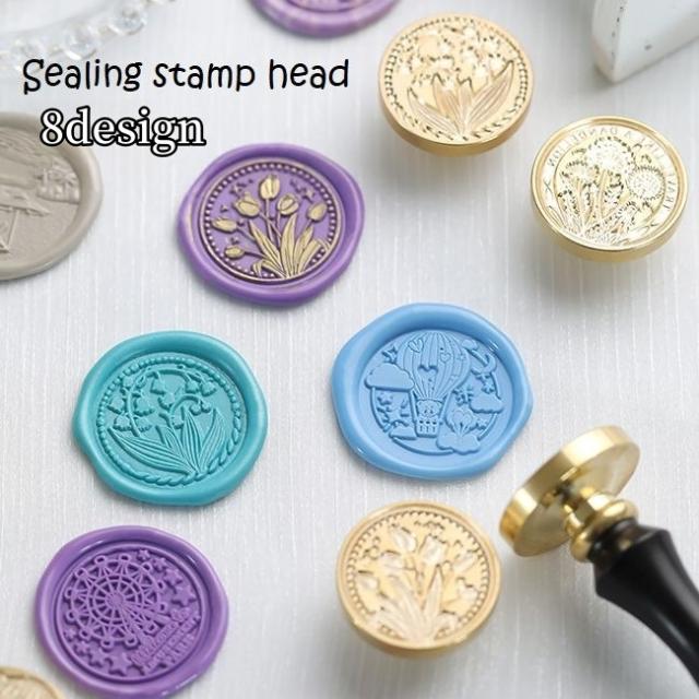 シーリングスタンプヘッド シーリングワックス 3cm デザイン