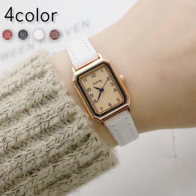 腕時計 レディース 女性用 リストウオッチ スクエア