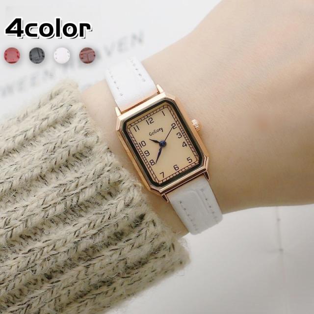 腕時計 レディース 女性用 リストウオッチ スクエア レクタンギュラー