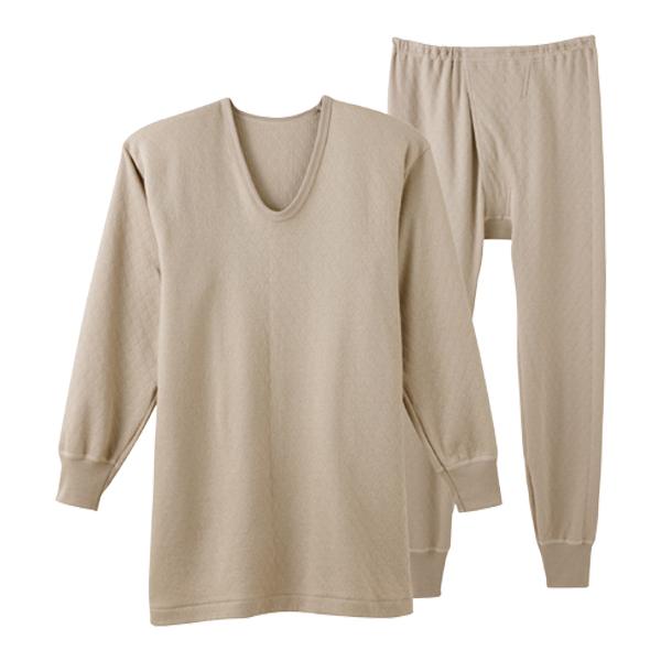 保温平台 あったかキルト Uネックロングスリーブtシャツ 長ズボン下 上下組 グンゼ Gunze 綿100 防寒インナー 温感 暖かい メンズ あの通販はau Pay マーケット モテ下着aupayマーケット店