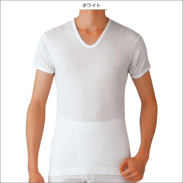 GQ-1 ベーシック 半袖U首 Tシャツ 肌着 綿100% グンゼ GUNZE | メンズ