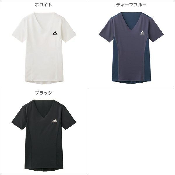 adidas アディダス VネックTシャツ インナー グンゼ GUNZE | メンズ