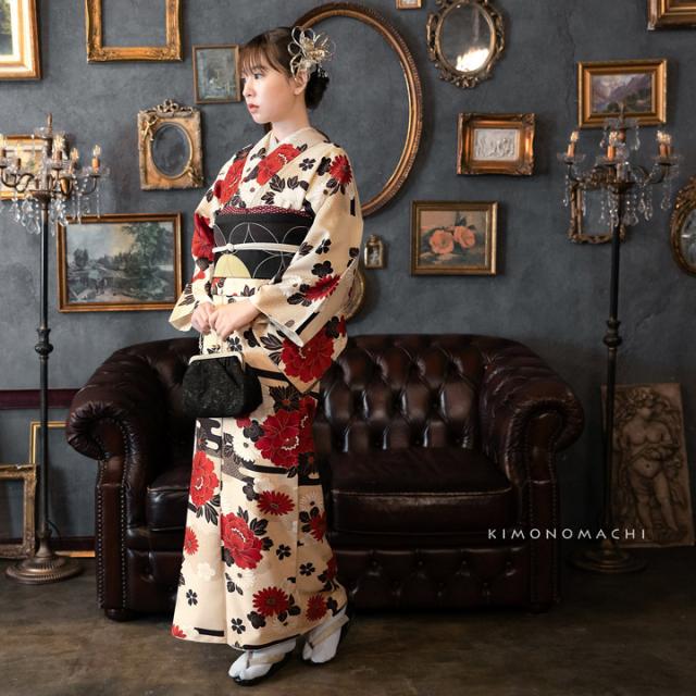 【2025-2026年新作】洗える着物 セット「袷着物＋京袋帯の2点セット 全8柄」着物 着物セット サイズS/M/L/LL KIMONOMACHI オリジナル 【メール便不可】_12