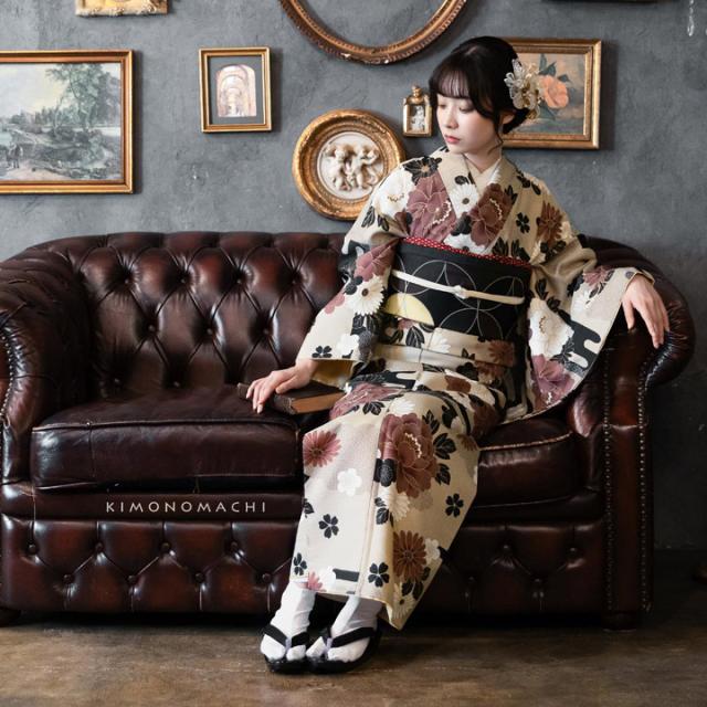 2025-2026年新作】洗える着物 セット「袷着物＋京袋帯の2点セット 全8