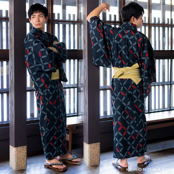 自己尊重 異なる 美的 浴衣 紺 男 Advalue Jp