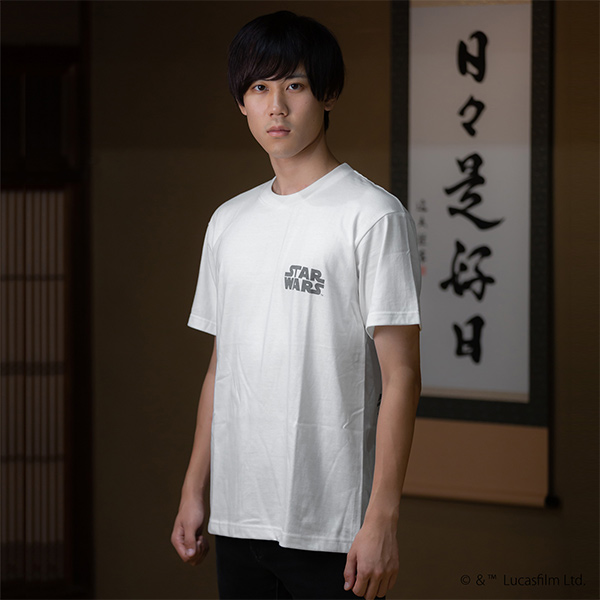 スターウォーズ★極美品 アート 映画 両面プリント 半袖Tシャツ 白 XL STAR WARS スターウォーズ Tシャツ ポスターアート プリント