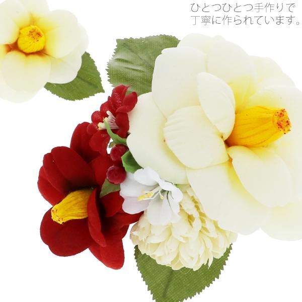 成人式 髪飾り お花 髪飾り2点セット「白 椿」髪飾り 卒業式の袴に 房飾り フラワーコーム＜H＞ss2512wkk10 成人式 髪飾り お花 髪飾り2点セット「白 椿」髪飾り 卒業式の袴に 房