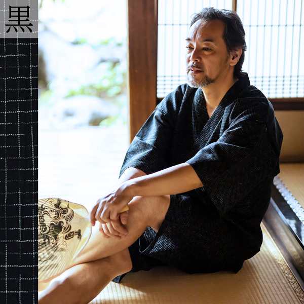 甚平 メンズ 【甚平＋団扇セット】 父の日 ギフト 涼やかな楊柳生地の甚平 メンズ 花火大会・夏祭りに 男性用じんべい サイズ：S M L LL  甚平 上下セット 敬老の日ギフトにもの通販は