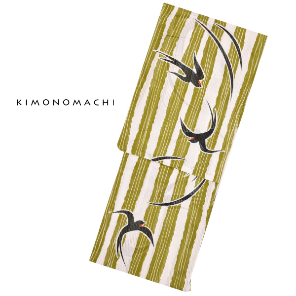 Prices down】京都きもの町オリジナル 浴衣単品 レディース 「縞に