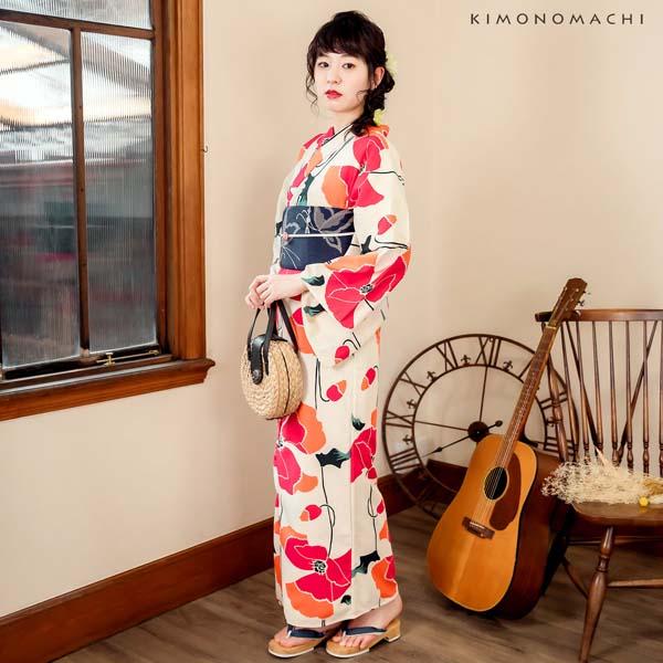 京都きもの町 オリジナル 浴衣 レディース ポリエステル浴衣 女性浴衣
