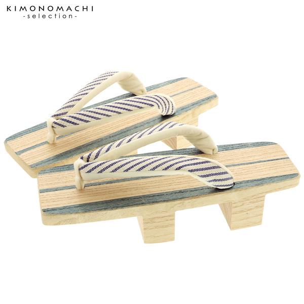 下駄 レディース 「三味型 藍染 二枚歯下駄 白×藍」 日本製 桐下駄 女性下駄単品 女下駄＜H＞の通販は 9,900円